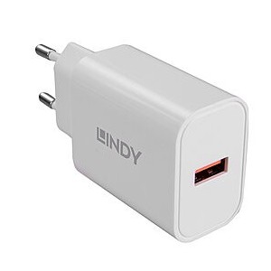 Lindy 73412 cargador de dispositivo móvil Smartphone, Tableta Blanco Corriente alterna Carga rápida Interior, Exterior