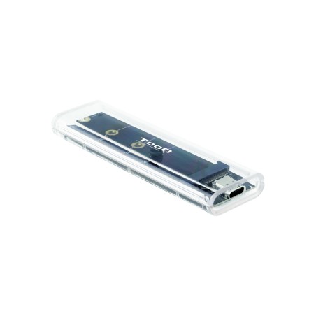 TooQ Caja Externa para SSD M.2 NGFF NVMe, Transparente, RGB