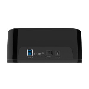 AISENS Estacion de Docking de Doble Bahia ASDS-D03B SATA 2.5 3.5 a USB 3.0 3.1 Gen1, Clone, Negra