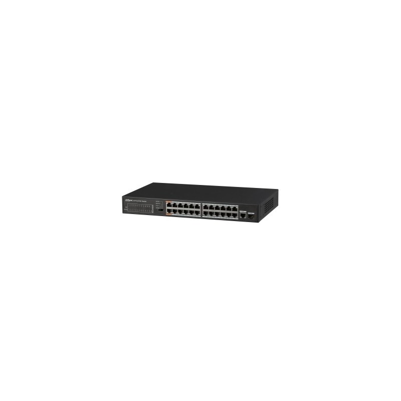Dahua Technology PFS3125-24ET-190 switch No administrado L2 Fast Ethernet (10 100) Energía sobre Ethernet (PoE) Negro