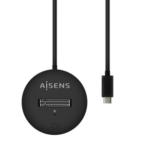 AISENS USB-C Dock M.2 (NGFF) ASUC-M2D013-BK SATA NVMe A USB3.1 Gen2, Negra