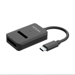 AISENS USB-C Dock M.2 (NGFF) ASUC-M2D011-BK SATA NVMe A USB3.1 Gen2, Negra