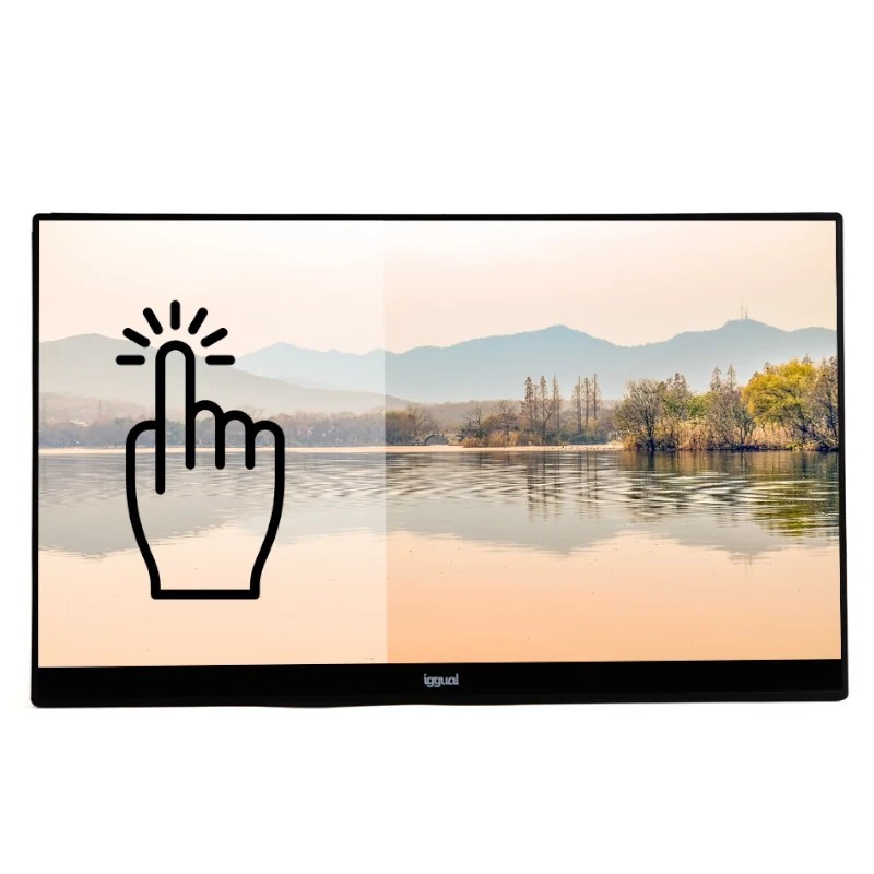 iggual MTL270HS LED display 68,6 cm (27") 1920 x 1080 Pixeles Full HD Pantalla táctil Mesa Negro