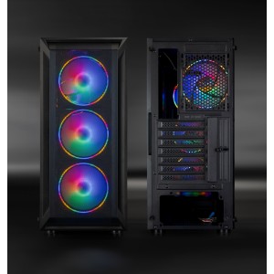 TooQ Caja Semitorre Gaming Ragnärok, Negra