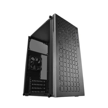 Mars Gaming MC-1000, Caja Compacta MicroATX, Diseño Frontal Metal-Mesh, Ventana Lateral Completa, 1x Ventilador Ulta-Silencioso