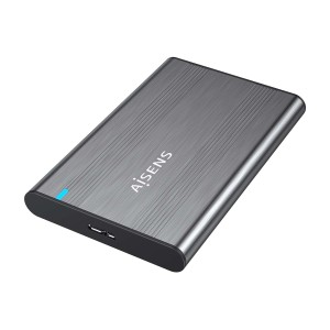 AISENS Caja Externa 2,5″ 9.5mm SATA a USB 3.0 USB3.1 Gen1, Gris
