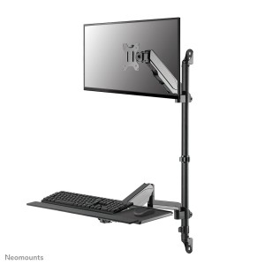 Neomounts WL90-325BL1 Soporte de pared para puesto de trabajo de pie sentado 17-32" - resorte de gas