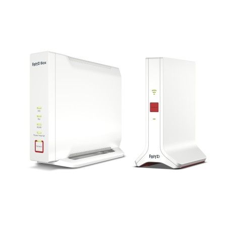 FRITZ! Mesh Set 4060 + 3000 AX INT Tribanda (2,4 GHz 5 GHz 5 GHz) Wi-Fi 6 (802.11ax) Blanco 4x4