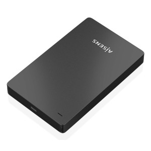 AISENS Caja Externa 2.5″ 9.5mm SATA a USB-C USB3.1 Gen1, Negra
