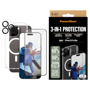 PanzerGlass PG 3-in-1 Bundle iPhone 16P 6.9Inch Protector de pantalla Apple 1 pieza(s)