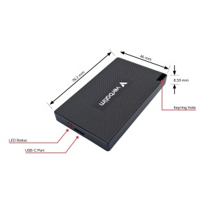 Verbatim 32031 unidad externa de estado sólido 1 TB USB Tipo C USB 3.2 Gen 2x2 Gris
