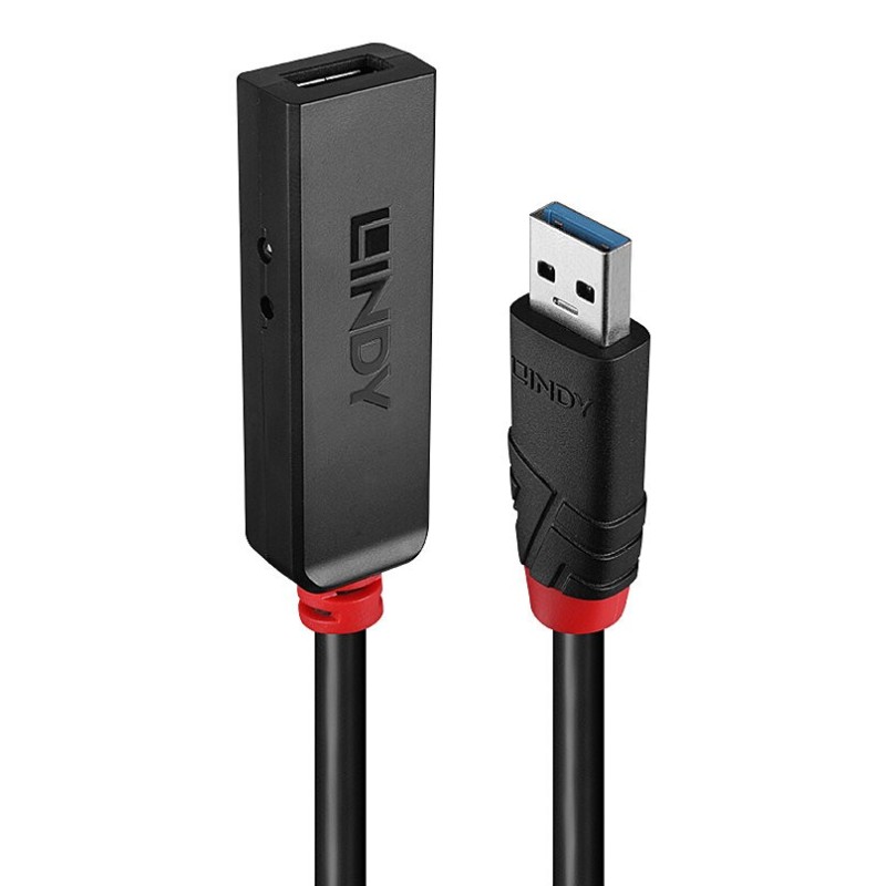 Lindy 43403 hub de interfaz USB 3.2 Gen 1 (3.1 Gen 1) Type-C 5000 Mbit s Negro