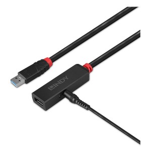 Lindy 43403 hub de interfaz USB 3.2 Gen 1 (3.1 Gen 1) Type-C 5000 Mbit s Negro