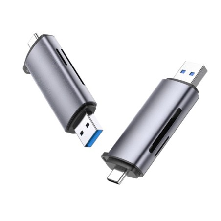 Ugreen 50706 lector de tarjeta USB Micro-USB Plata