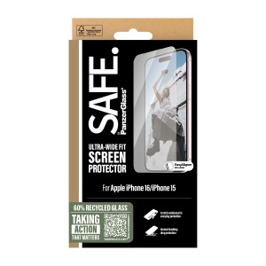 PanzerGlass SAFE by PG Scrn iPhone 16 6.1Inch UWF Protector de pantalla Apple 1 pieza(s)