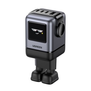 Ugreen 45515B cargador de dispositivo móvil Ordenador portátil, Teléfono móvil, Portátil, Batería portátil, Teléfono Gris