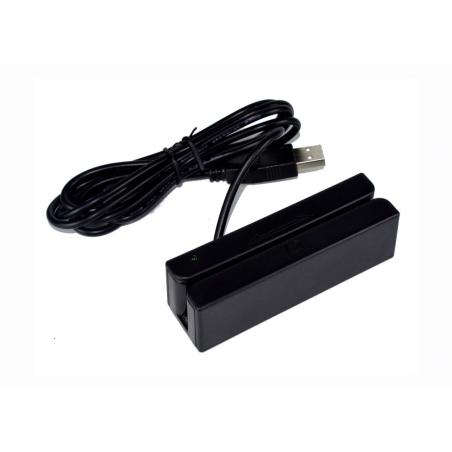 BM-90 lector de tarjeta magnética Negro USB