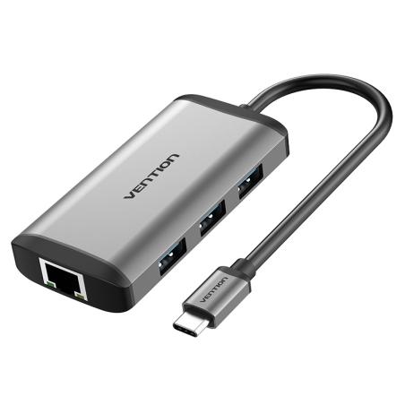 Docking USB Tipo-C CNCHB/ 1xHDMI/ 3xUSB/ 1xUSB Tipo-C PD/ 1xRJ45/ Gris