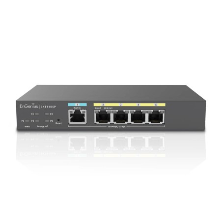 EnGenius EXT1105P switch Gestionado L2 Gigabit Ethernet (10 100 1000) Energía sobre Ethernet (PoE) Negro
