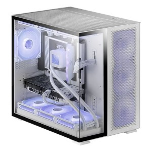 Mars Gaming MC-NOVA2, Caja Gaming Custom XXL E-ATX, Doble Cristal Templado Continuo Sin Marco, Soporte Completo Refrigeración