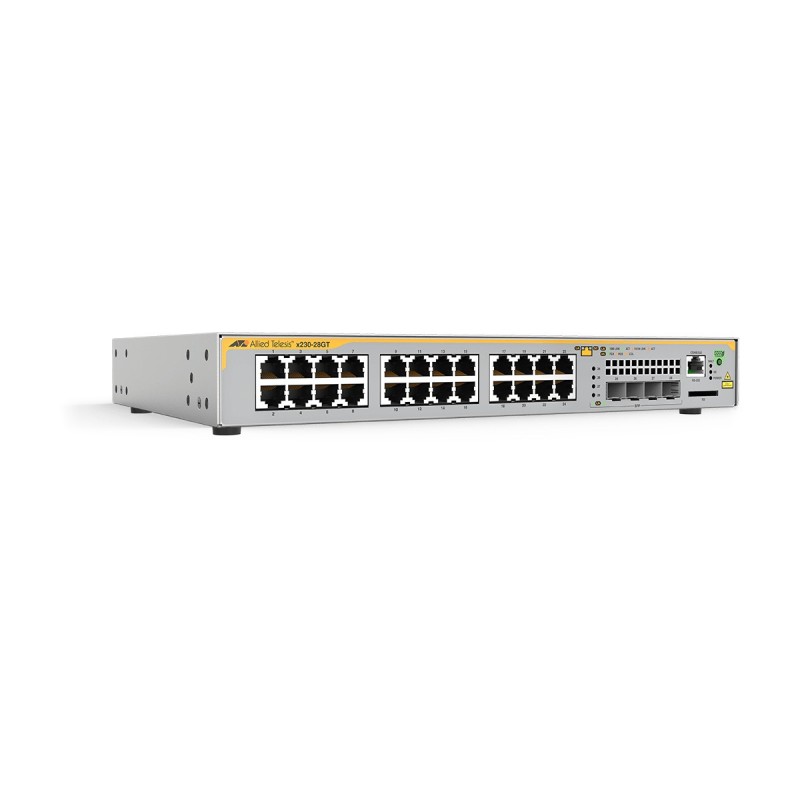 Allied Telesis AT-x230-28GT Gestionado L2+ L3 Gigabit Ethernet (10 100 1000) Gris, Amarillo