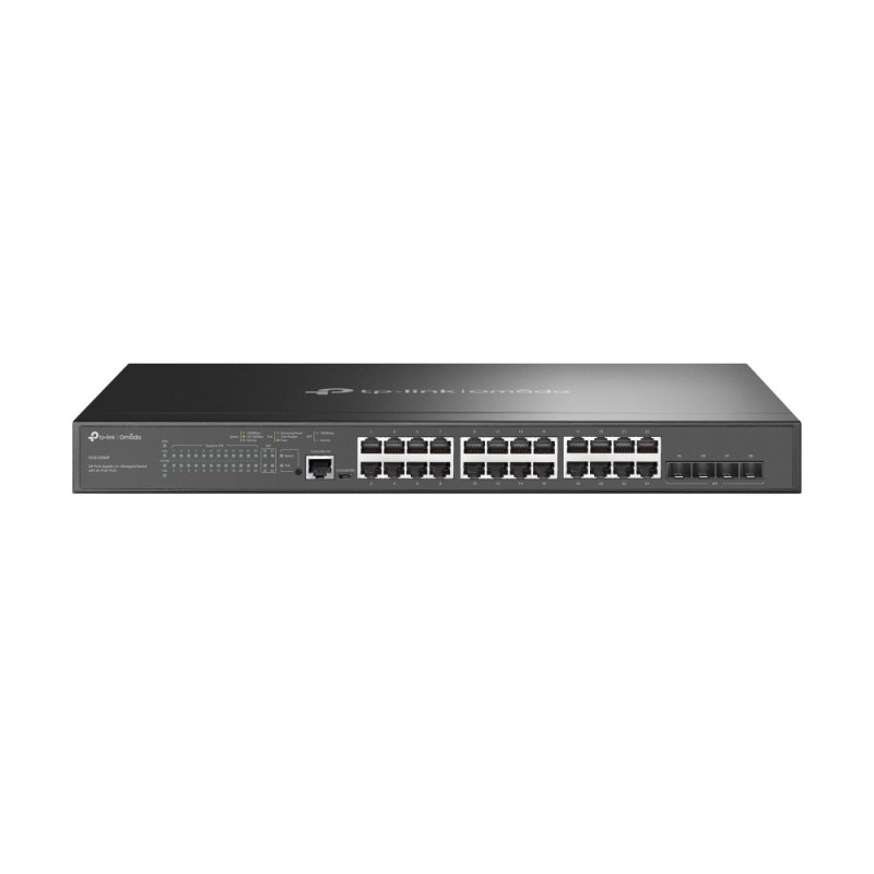 TP-Link Omada SG3428MP switch Gestionado L2+ Gigabit Ethernet (10 100 1000) Energía sobre Ethernet (PoE) 1U Negro