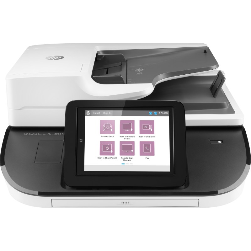 HP Flow 8500 fn2 Escáner de superficie plana y alimentador automático de documentos (ADF)