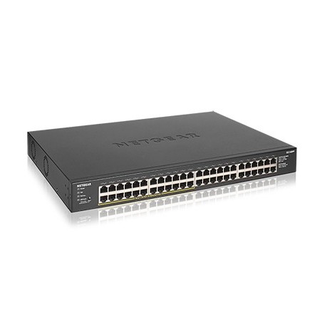 NETGEAR GS348PP No administrado Gigabit Ethernet (10 100 1000) Energía sobre Ethernet (PoE) Negro