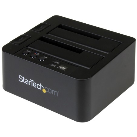 StarTech.com Duplicador Clonador Autónomo de Discos Duros o SSD SATA - Copiador de 2 Bahías - Base de Acoplamiento USB 3.1