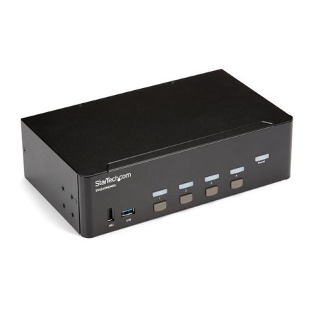 StarTech.com Switch Conmutador KVM de 4 Puertos HDMI - 4K de 30Hz - de Pantalla Doble