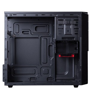 Hiditec CHA010012 carcasa de ordenador Micro Torre Negro