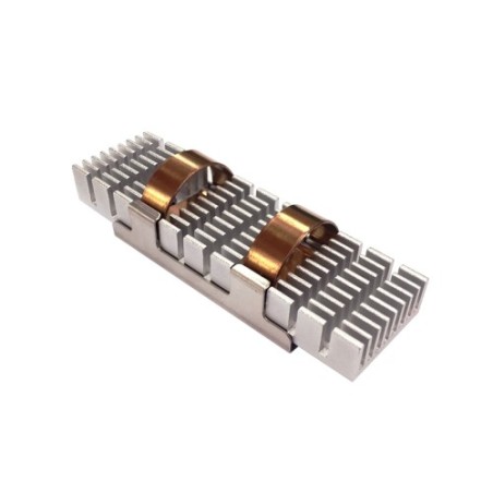QNAP HS-M2SSD-02 sistema de refrigeración para ordenador Unidad de estado sólido Disipador térmico Radiador Verde