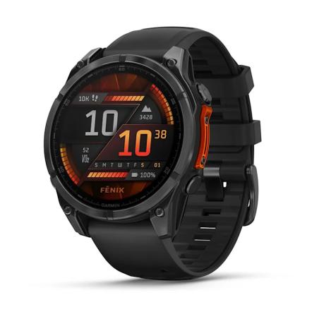 Fenix 8 3,56 cm (1.4") AMOLED 47 mm Digital 454 x 454 Pixeles Pantalla táctil Negro Wifi GPS (satélite)