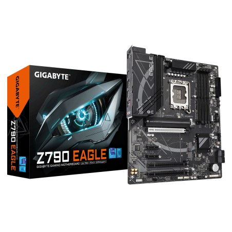 GIGABYTE Z790 EAGLE Placa base - Compatible con procesadores Intel Core de 14ª generación, VRM de 12+1+1 fases, hasta 7600 MHz