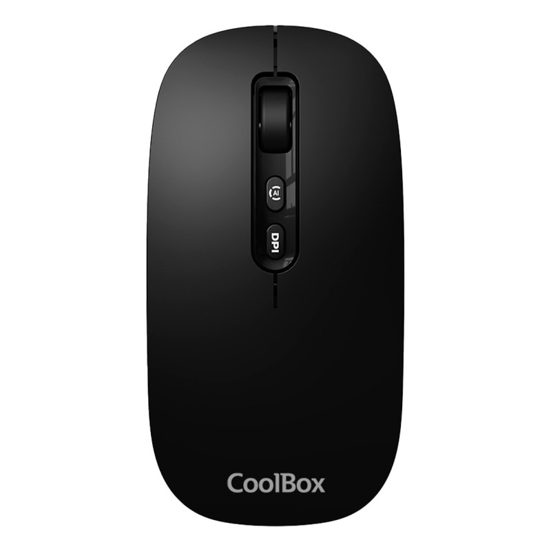 CoolBox W02 ratón Hogar Ambidextro RF Wireless + Bluetooth Óptico 1600 DPI