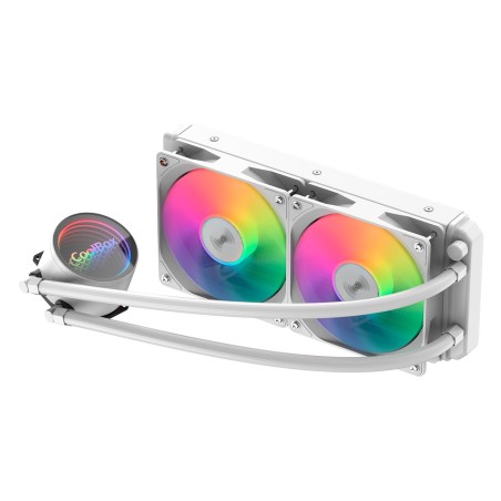 CoolBox Infinite Liquid 240 ARGB Procesador Kit de refrigeración líquida 12 cm Blanco 1 pieza(s)