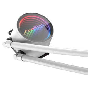 CoolBox Infinite Liquid 240 ARGB Procesador Kit de refrigeración líquida 12 cm Blanco 1 pieza(s)
