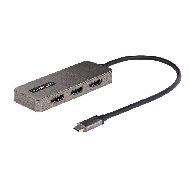 StarTech.com Adaptador USB-C de 3 Puertos Multimonitor - Hub MST USB Tipo C a 3 Puertos HDMI - Divisor Multiplicador DP Triple StarTech.com Adaptador USB-C de 3 Puertos Multimonitor - Hub MST USB Tipo C a 3 Puertos HDMI - Divisor Multiplicador DP Triple