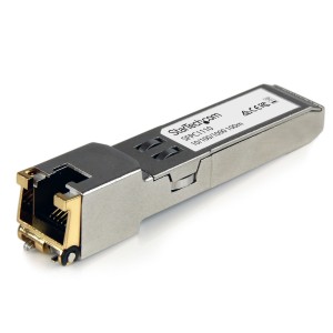 StarTech.com Módulo Transceptor SFP Compatible con el Modelo SFP-GE-T de Cisco - 1000BASE-T - SFP a RJ45 Cat6   Cat5e -