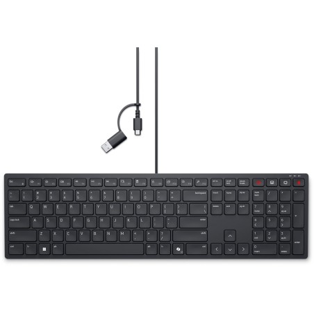DELL KB525C teclado Oficina USB QWERTY Español Negro