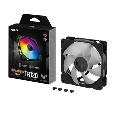 ASUS TUF Gaming TR120 ARGB Fan - Single Pack Carcasa del ordenador Ventilador 12 cm Negro