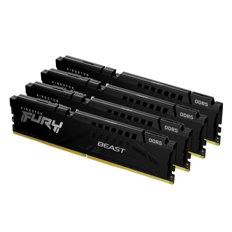 Kingston Technology FURY Beast 64GB 6000MT s DDR5 CL40 DIMM (Kit de 4) Black XMP