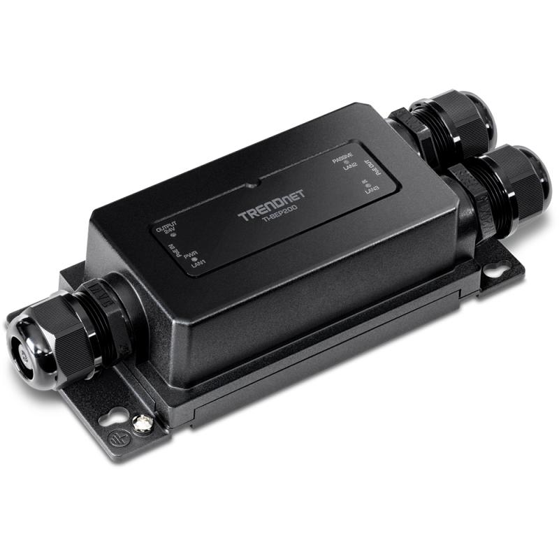 TI-BEP200 ampliador de red Transmisor y receptor de red Negro 10, 100, 1000 Mbit/s