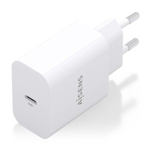 AISENS Cargador GaN 20W, 1xUSB-C PD3.0, Blanco