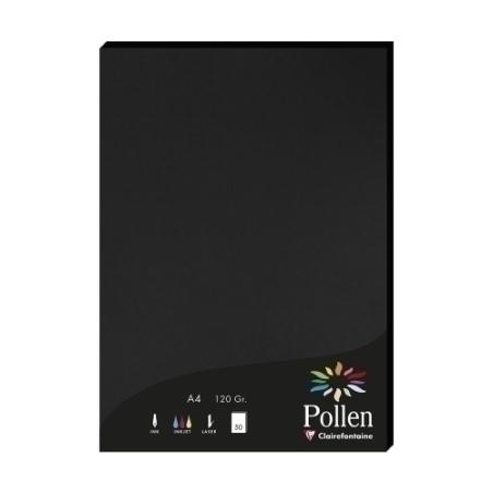 PAPEL CLAIREFONTAINE POLLEN A4 50h NEGRO