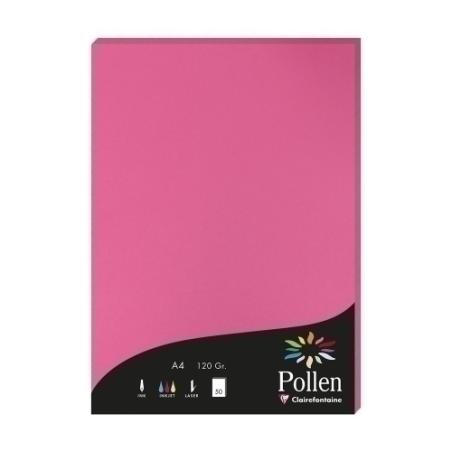 PAPEL CLAIREFONTAINE POLLEN A4 50h FUCSI