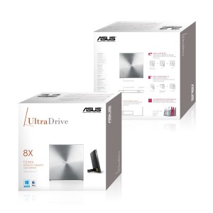 ASUS SDRW-08U5S-U unidad de disco óptico DVD Super Multi DL Metálico