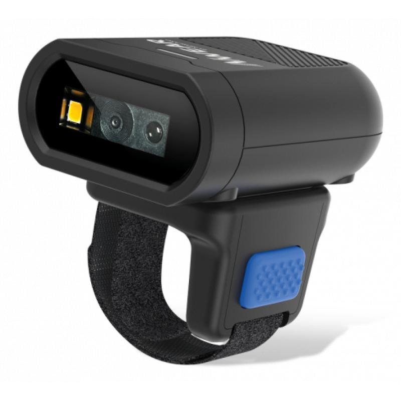WD4 Ring Scanner Lector de códigos de barras manos libres 1D/2D LED Negro