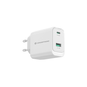 Conceptronic ALTHEA20W45 cargador de dispositivo móvil Universal Blanco Corriente alterna Carga rápida Interior