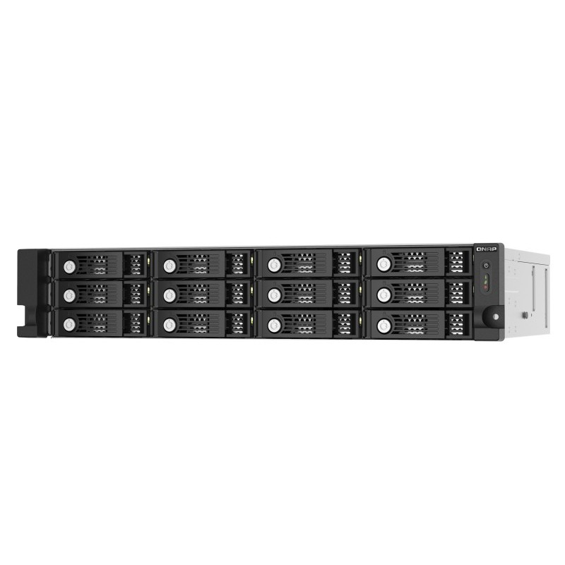 QNAP TL-R1220Sep-RP Carcasa de disco duro SSD Negro, Gris 2.5 3.5"